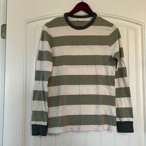 Madewell Striped Henley long sleeve T Shirt XS